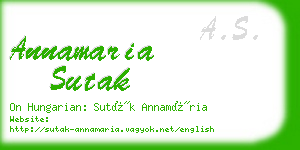 annamaria sutak business card